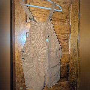 Carhartt women's shortalls, size medium